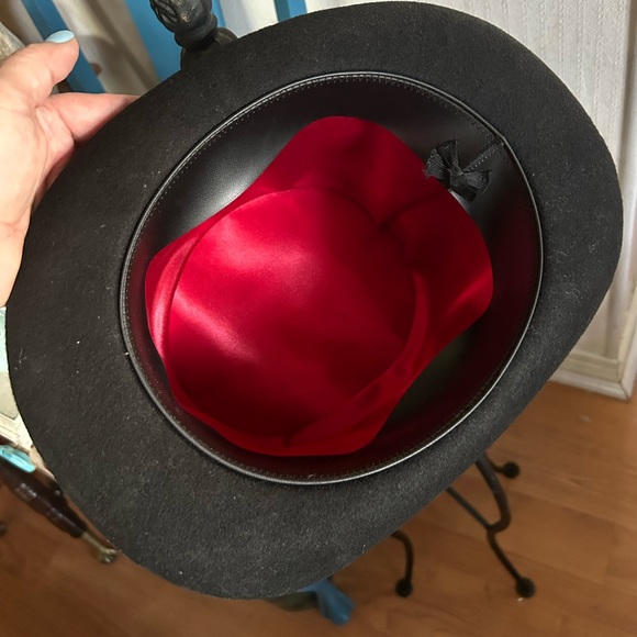 Vintage Black Wool Top Hat - Picture 7 of 8